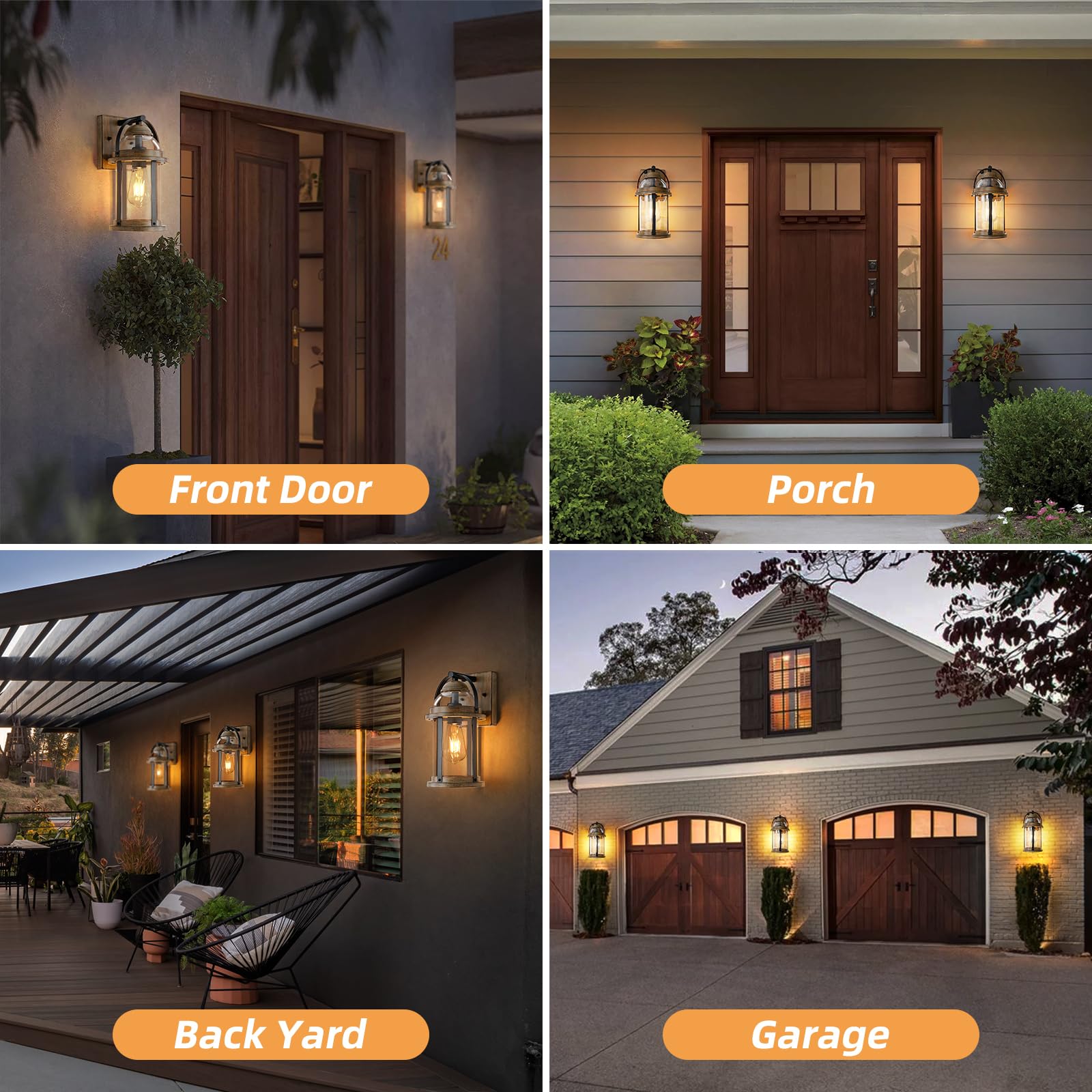 OKELI porch garage entryway light is IP65 weatherproof outdoors