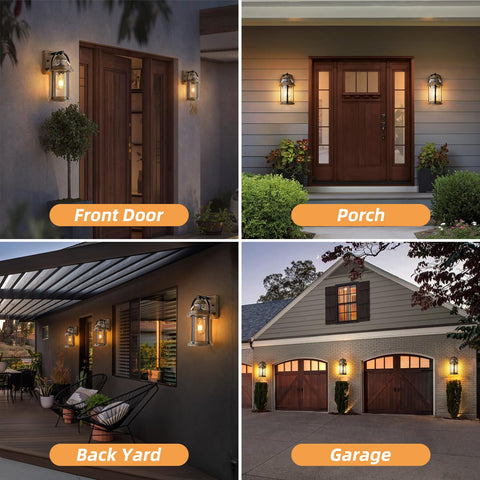OKELI porch garage entryway light is IP65 weatherproof outdoors