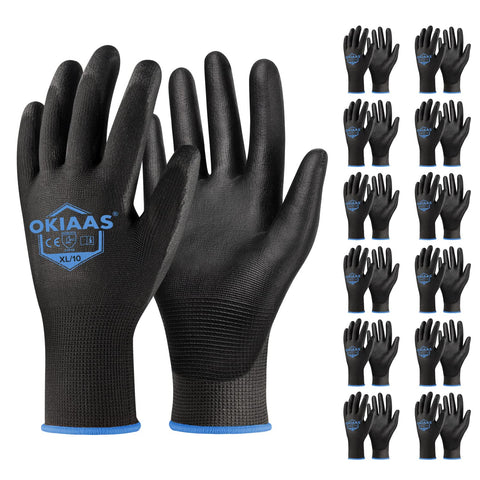 OKIAAS ultra-thin knit shell gloves for breathable light tasks