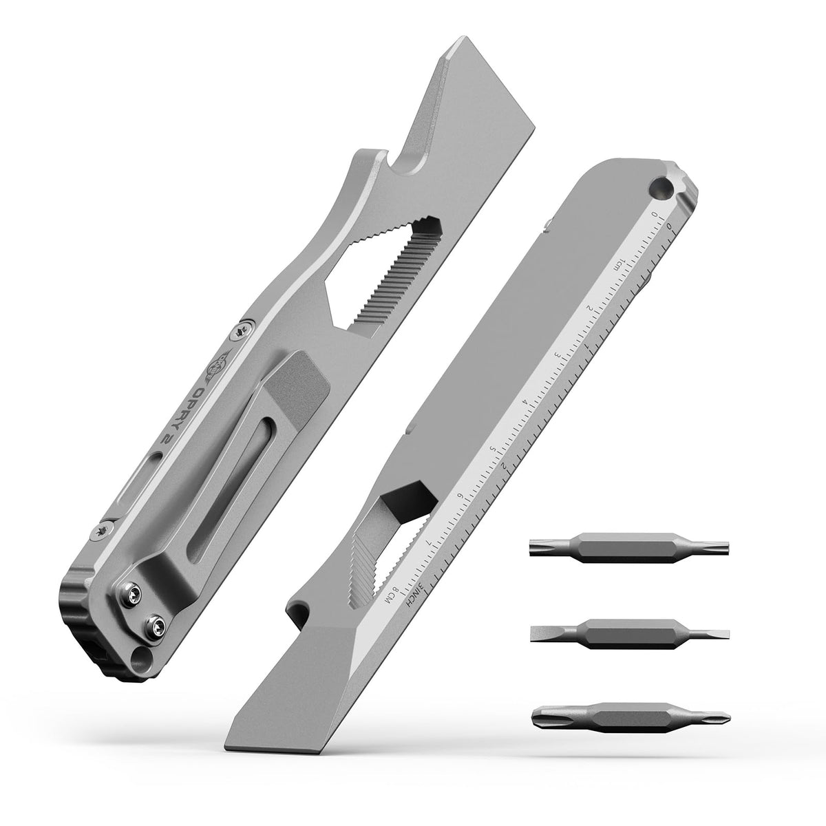 OKNIFE Opry multitool front view, compact for everyday carry.