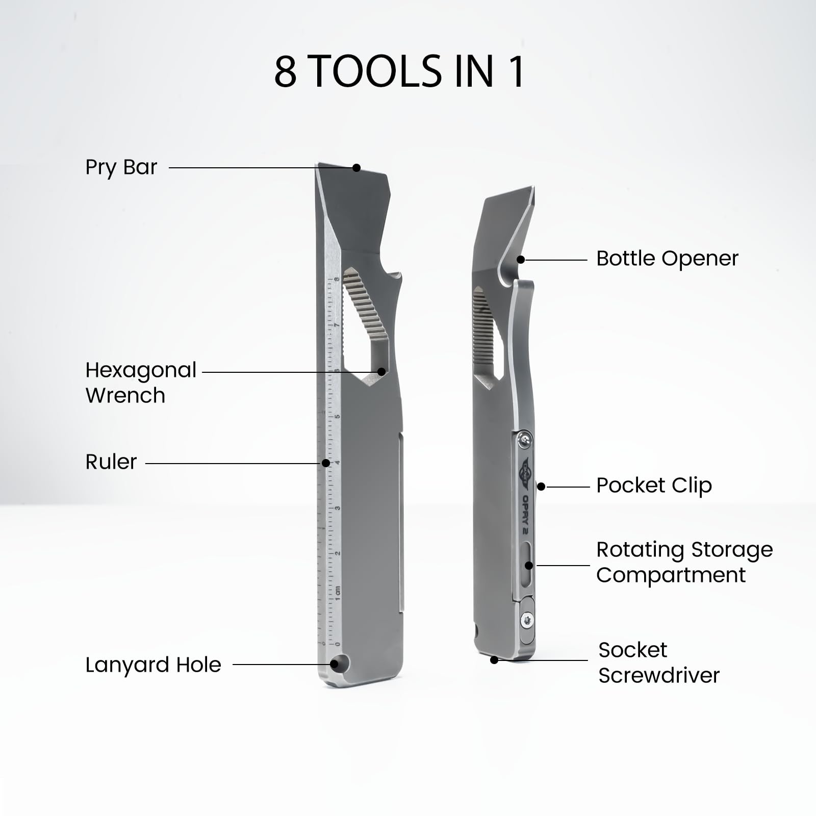 OKNIFE Opry multitool in hand, easy grip for precise tasks.