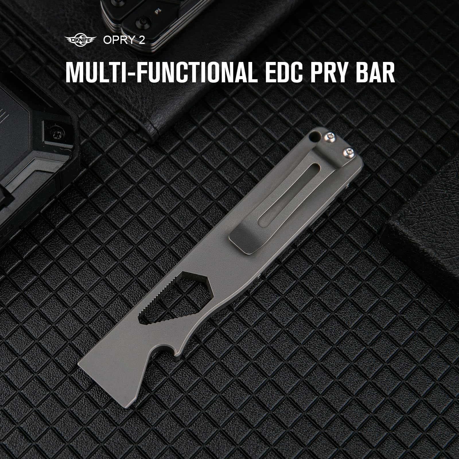 OKNIFE Opry multitool ruler for on-the-go measurements.