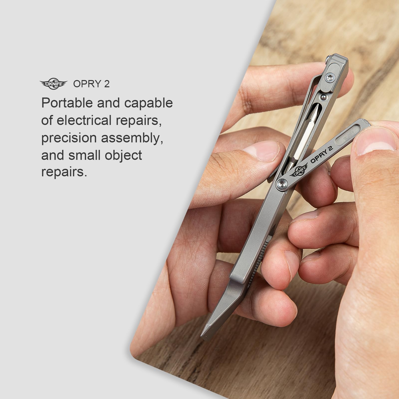 OKNIFE Opry multitool titanium build for longevity.