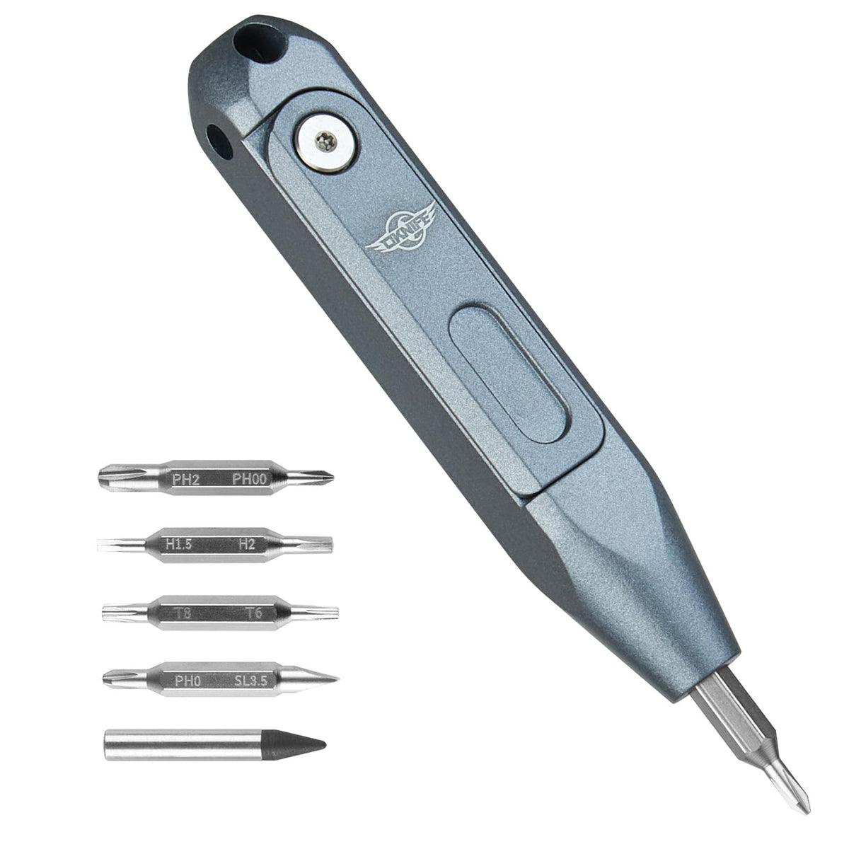 OKNIFE Otacle D1 Mini pocket screwdriver in hand, compact and ready for quick repairs.