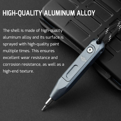 OKNIFE Otacle D1 Mini uses premium S2 steel bits for durability.