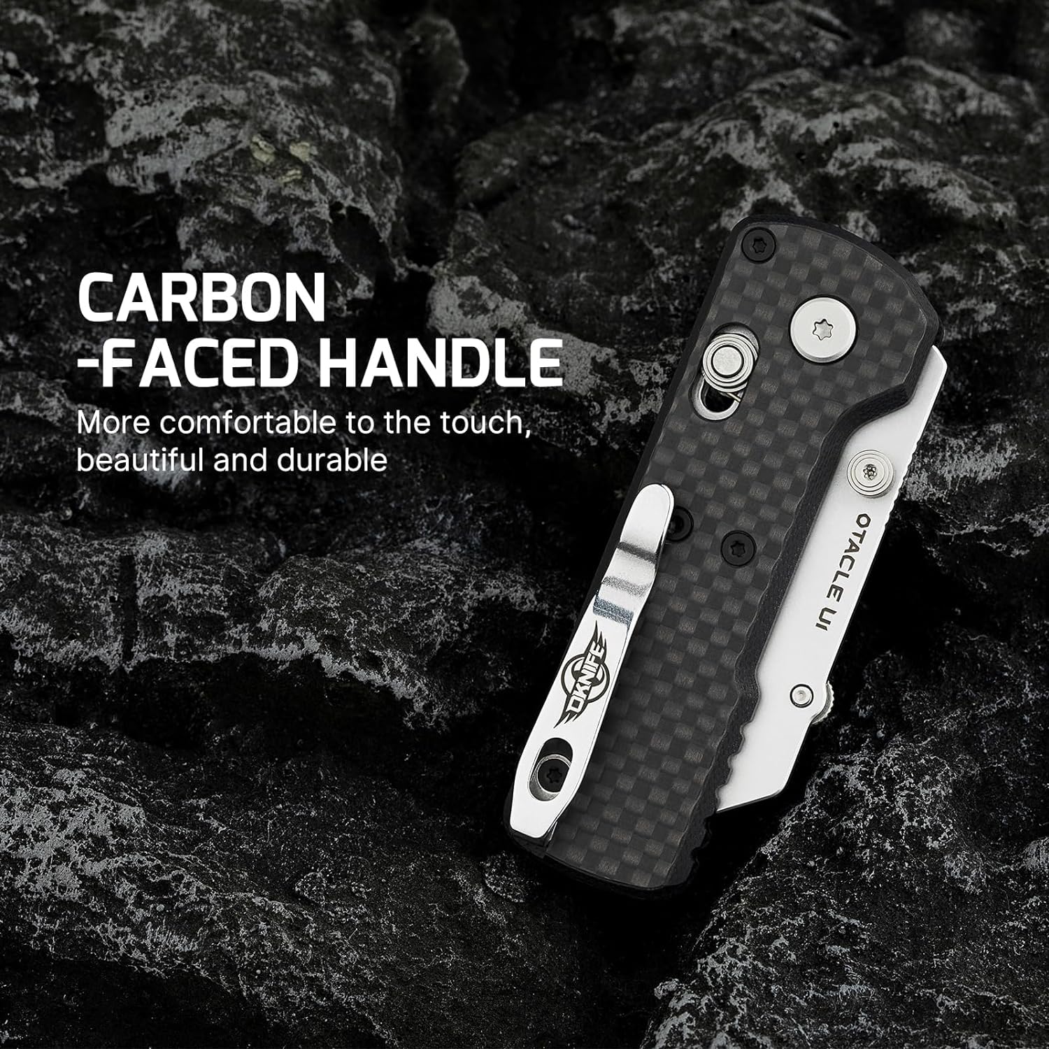 OKNIFE Otacle U1 durable G10 handle with secure grip