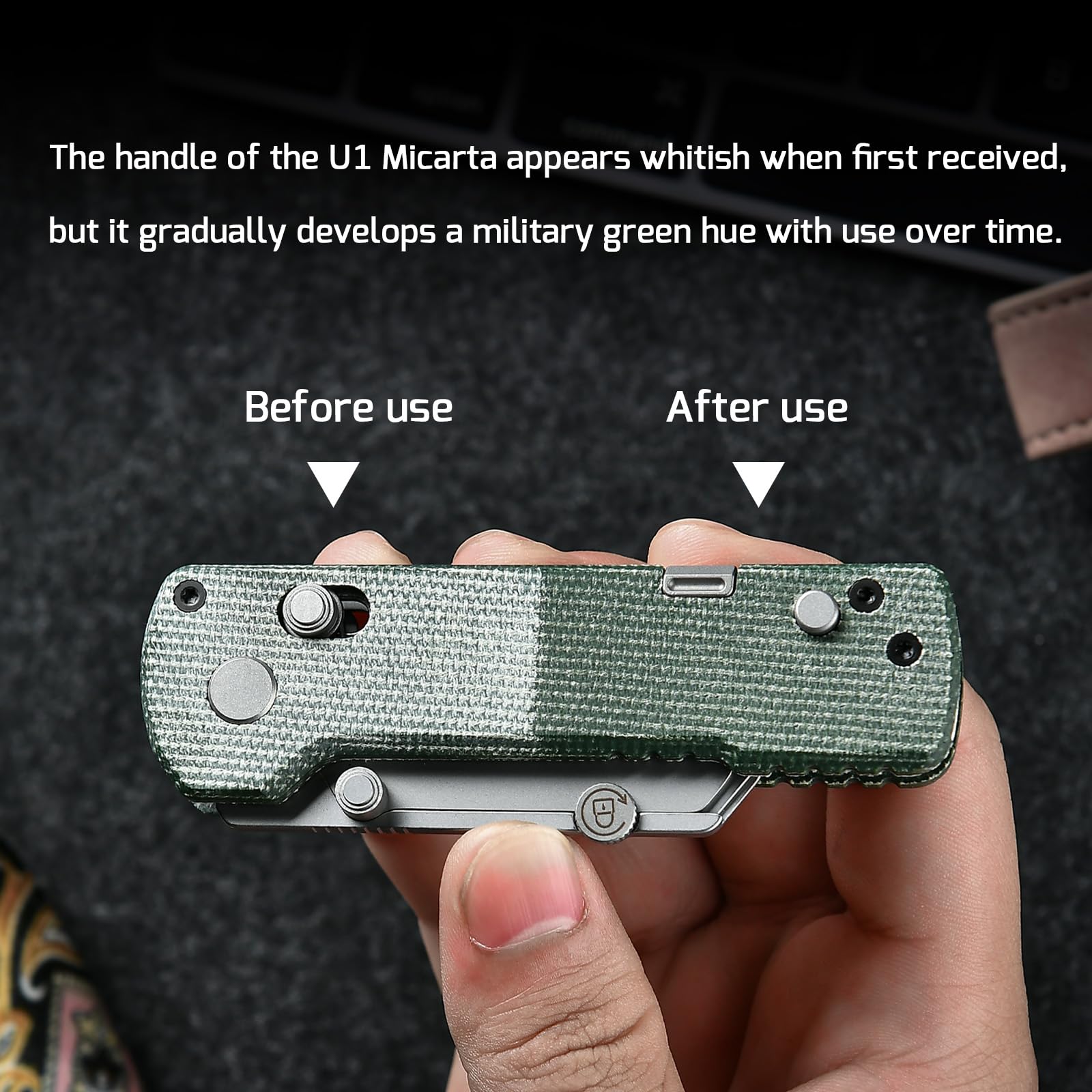 OKNIFE U1 Pro compact closed length fits in a pocket