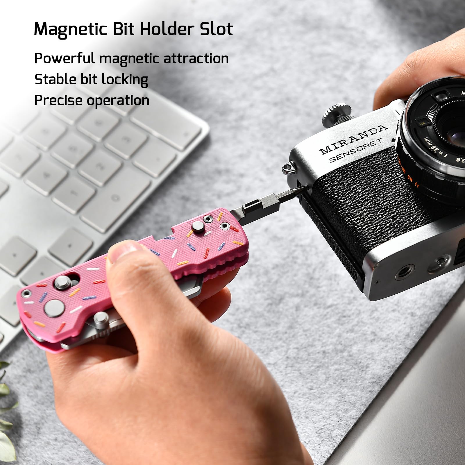 OKNIFE U1 Pro durable G10 handle offers grip and control.