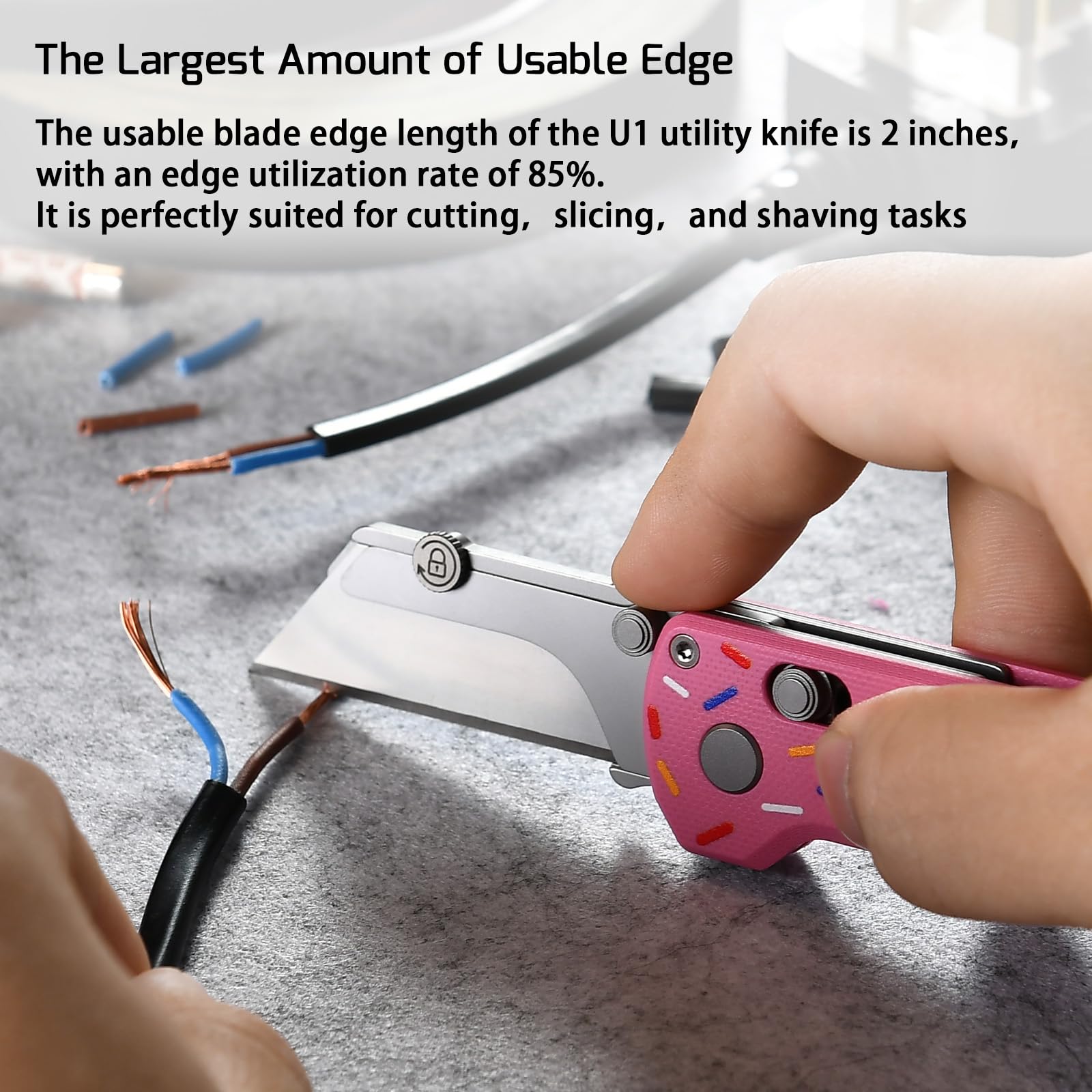 OKNIFE U1 Pro magnetized bit driver for secure fastener work.