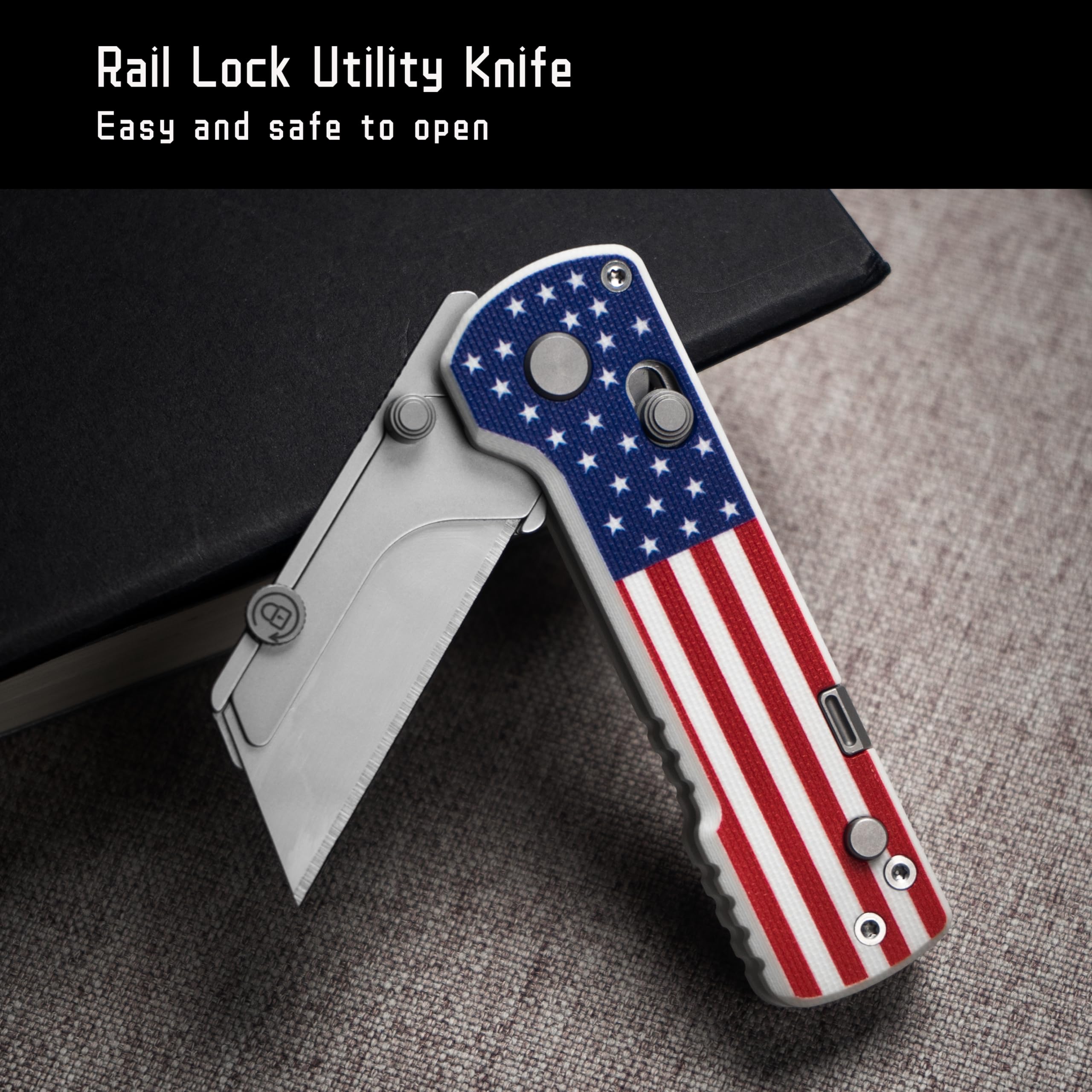 OKNIFE U1 Pro quick-change blade system in action.