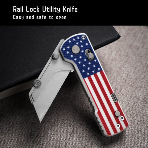 OKNIFE U1 Pro quick-change blade system in action.
