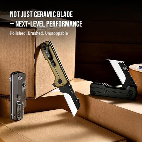 OKNIFE U1 Ultra deep carry clip keeps the knife secure in any pocket.