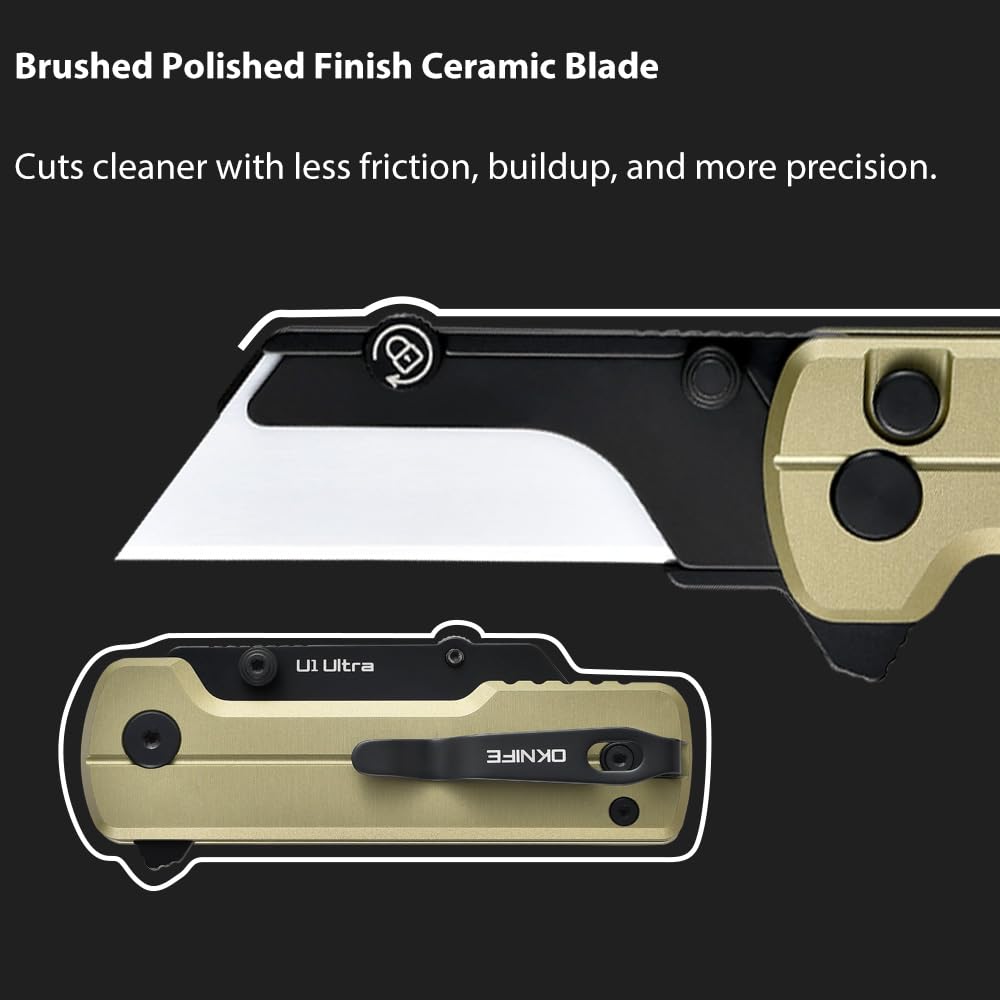 OKNIFE U1 Ultra is lightweight yet sturdy for daily tasks at work.