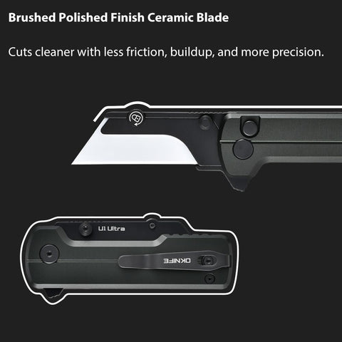 OKNIFE U1 Ultra lightweight design delivers all day comfort and performance.