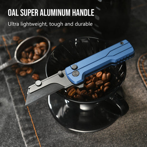 OKNIFE U1 Ceramic blade stays sharp and rust-free for daily tasks