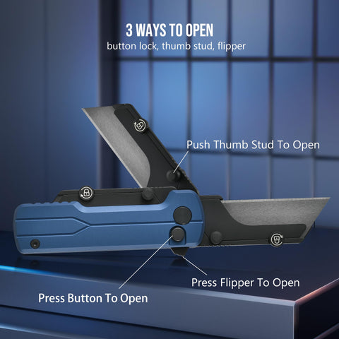 OKNIFE U1 screw-secured blade minimizes wobble for precise cuts