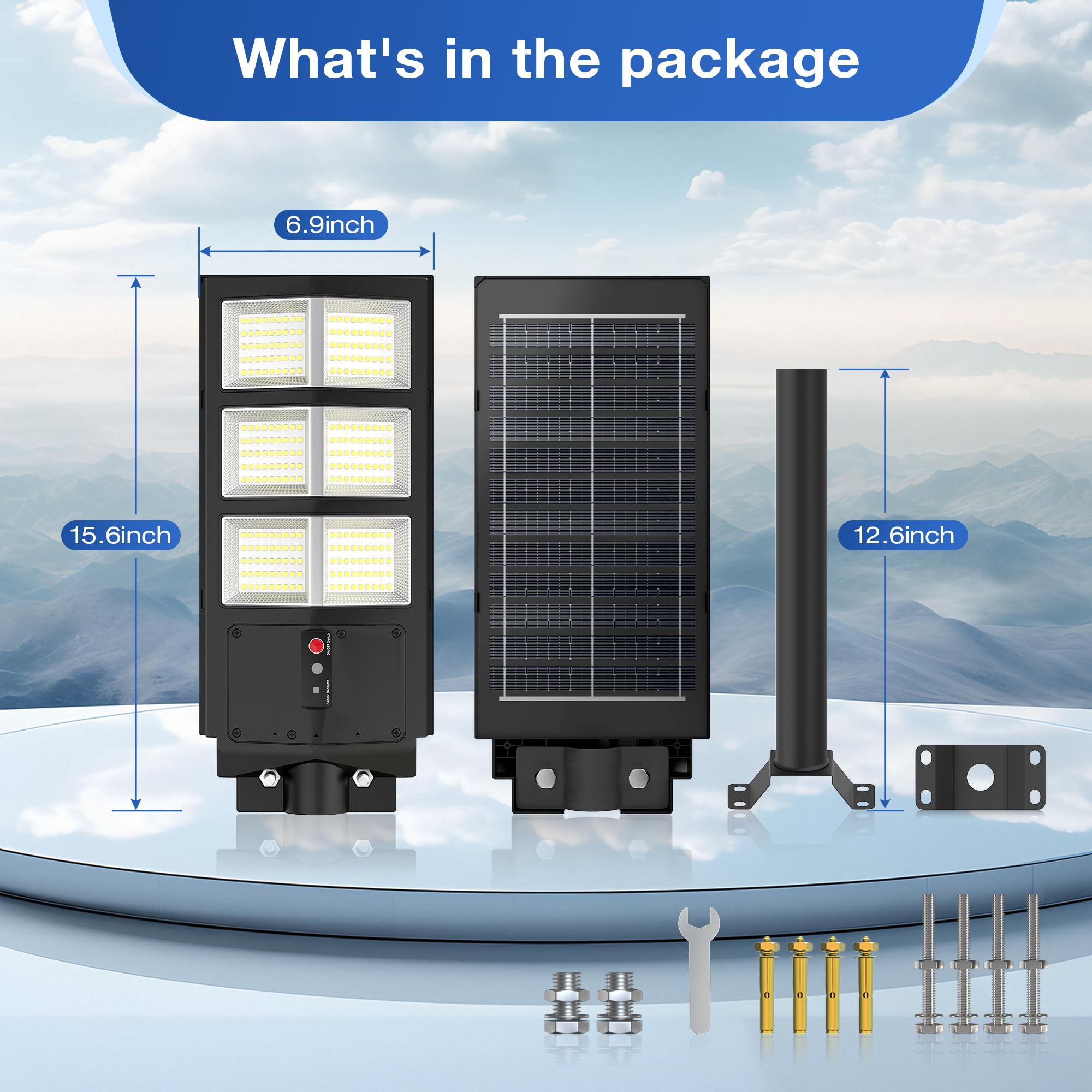 OKPRO 4000W motion sensor mode and remote control enable flexible driveways lighting
