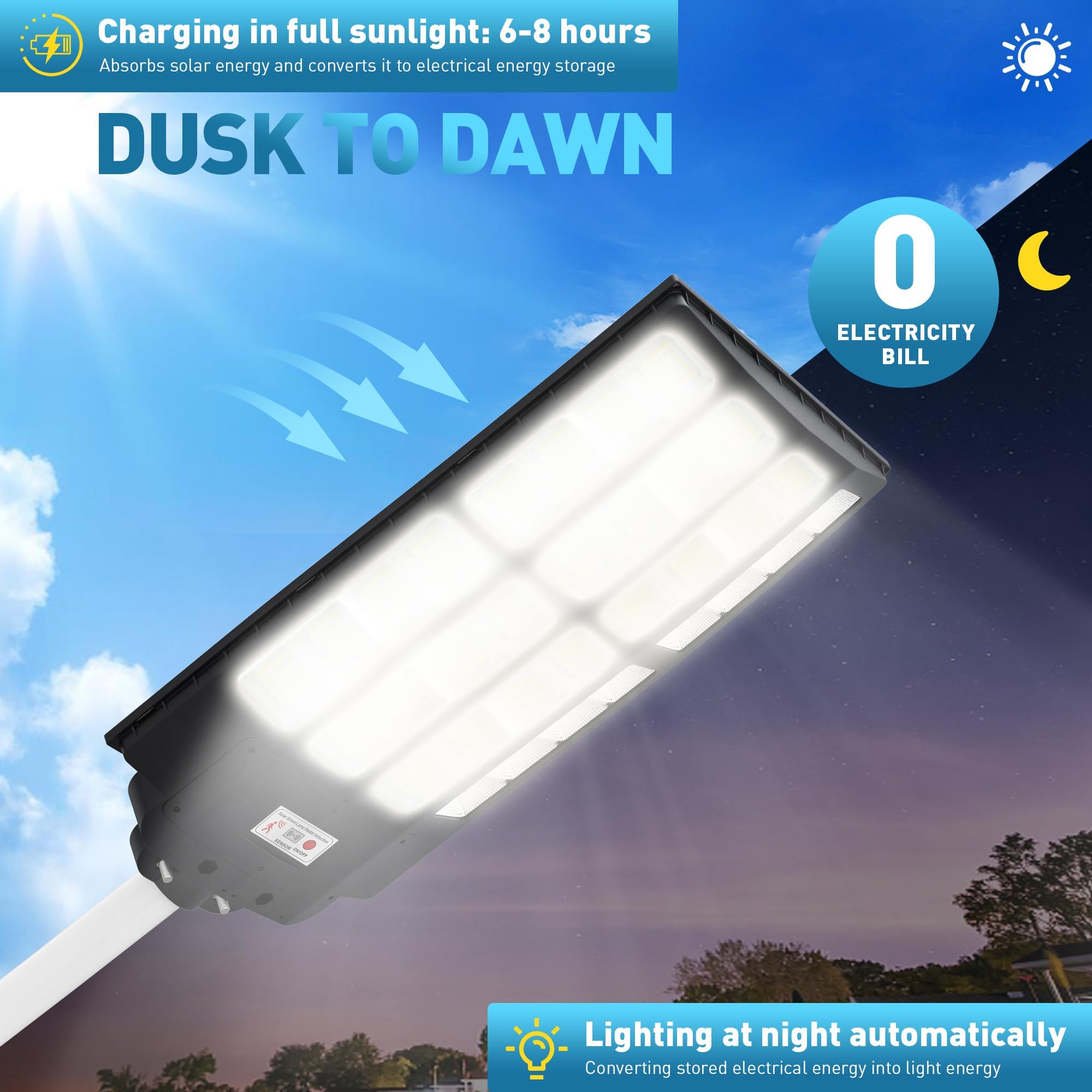 OKPRO 8000W long-runtime with remote control for flexible lighting.