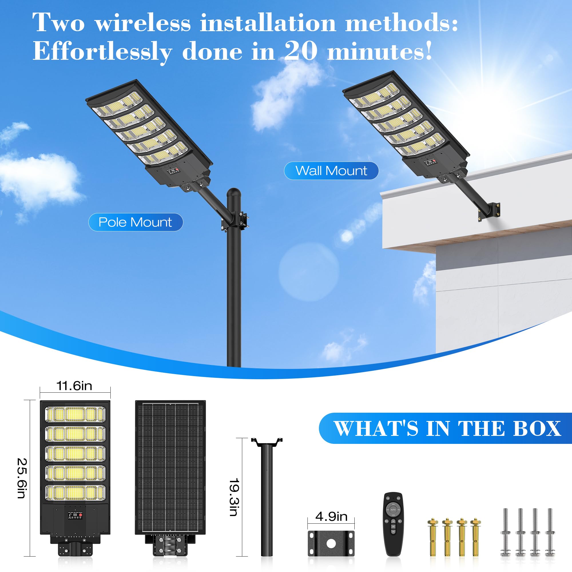 OKPRO IP66 waterproof outdoor light withstands rain, heat, and snow