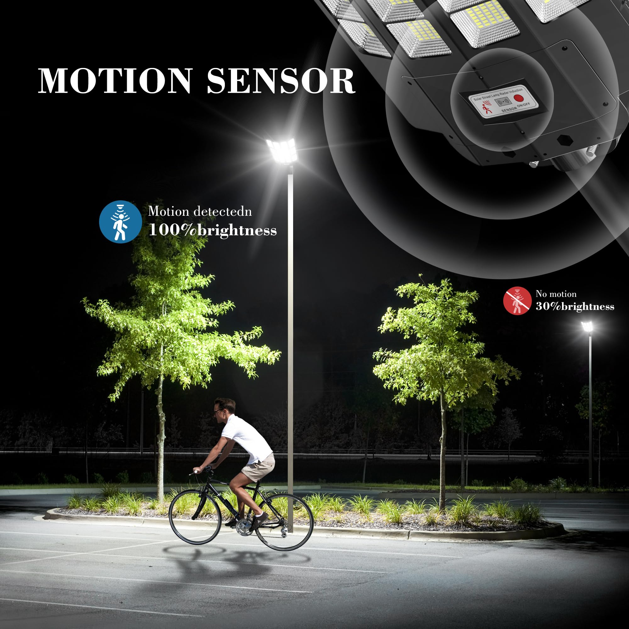 OKPRO motion-sensor mode boosts brightness on movement