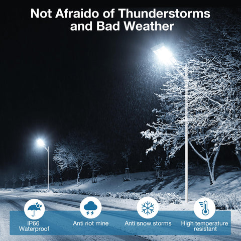 OKPRO pole-mount street light with versatile mounting options