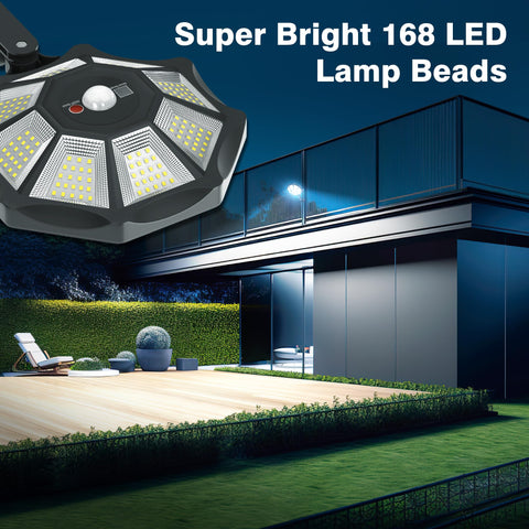 OKPRO solar light delivers 360-degree coverage for dark corners