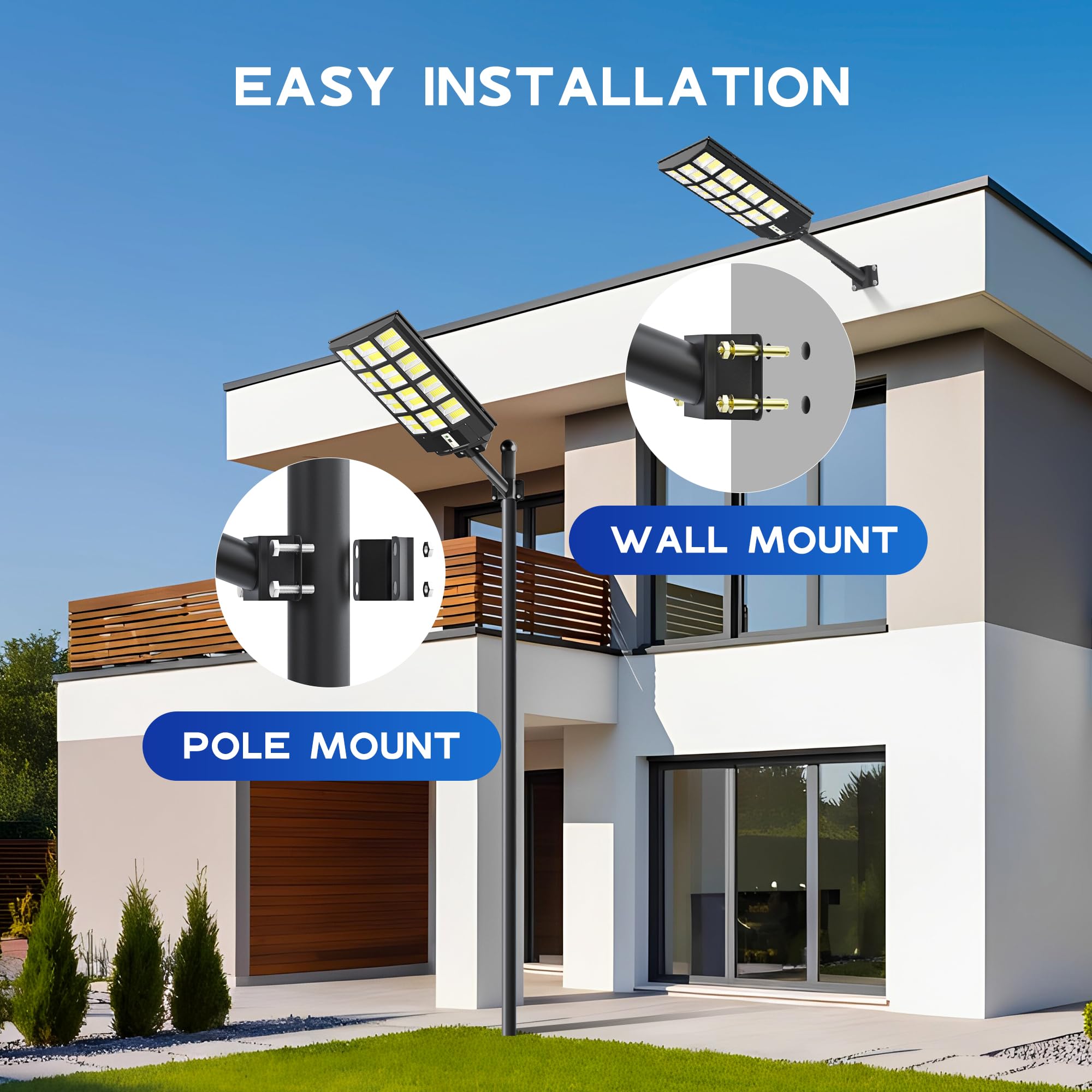 OKPRO solar lights adjustable brightness mode to tailor illumination.