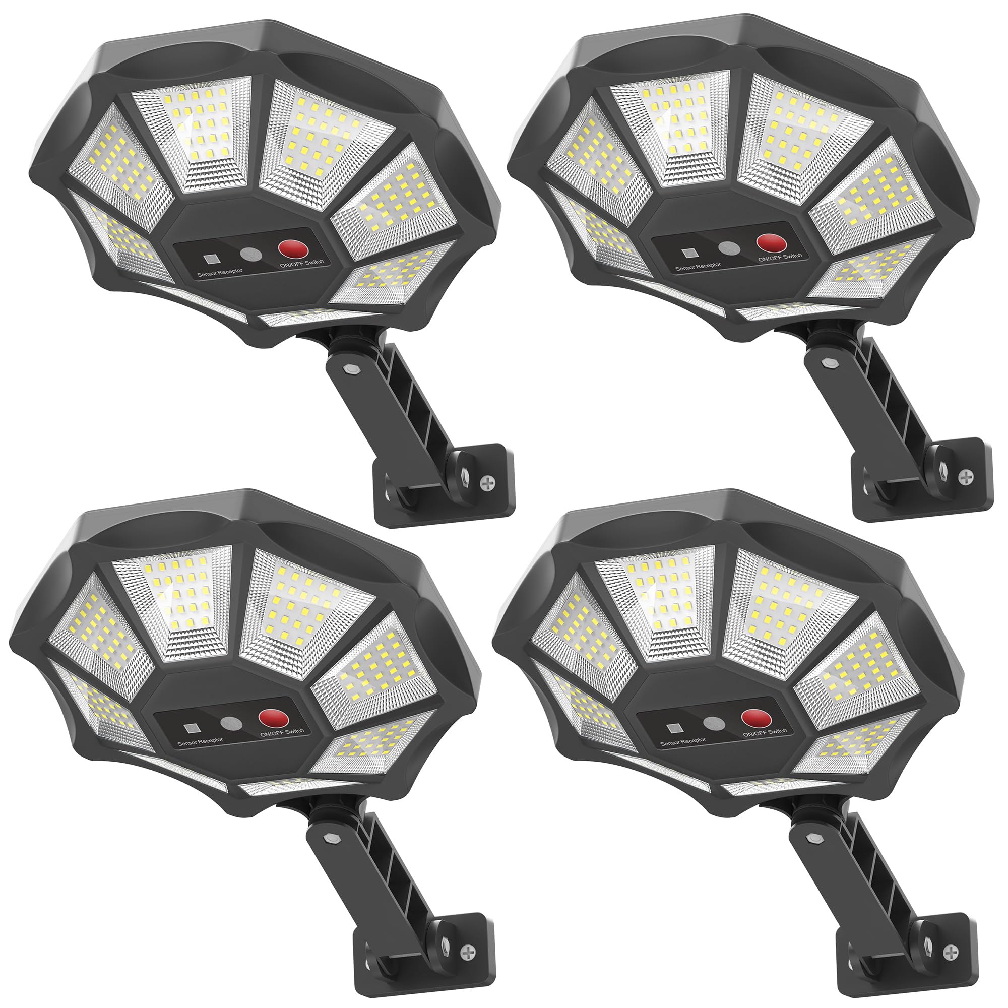 OKPRO solar light with octagonal design provides even outdoor illumination.