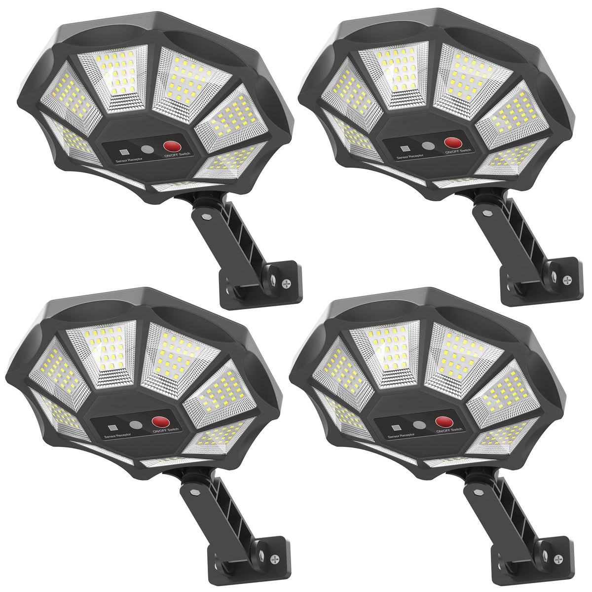 OKPRO solar light with octagonal design provides even outdoor illumination.