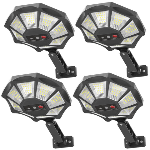 OKPRO solar light with octagonal design provides even outdoor illumination.