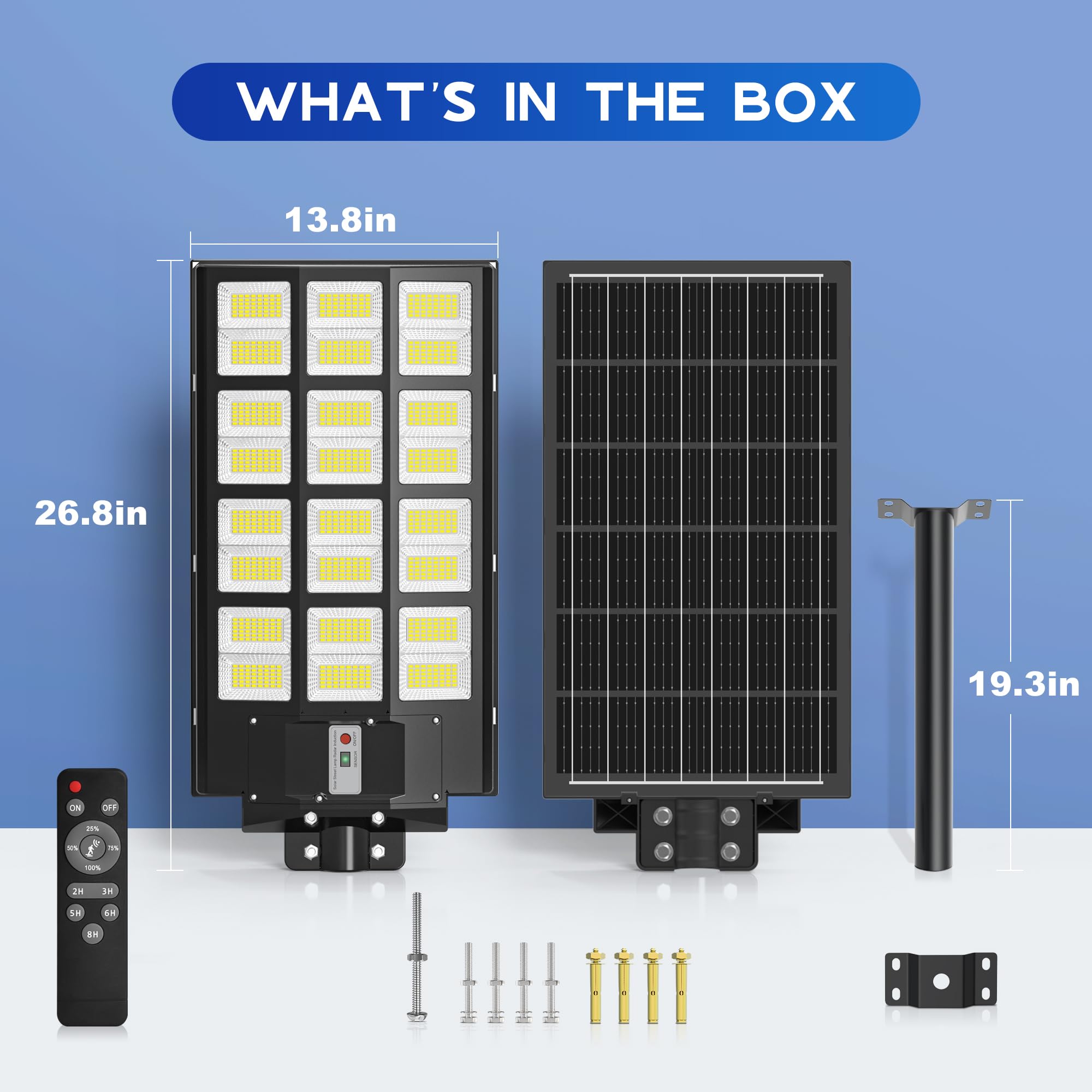 OKPRO solar lights remote control for easy operation.