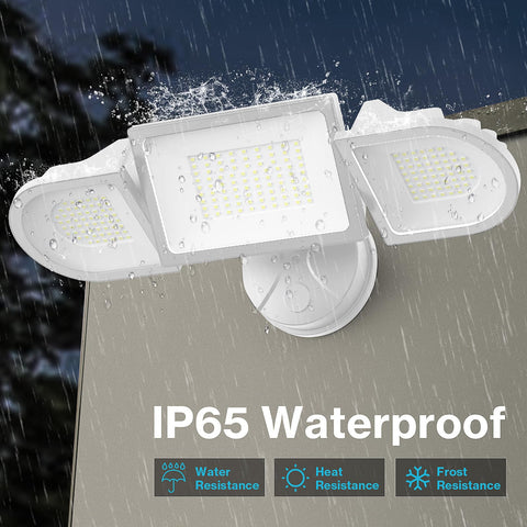 Durable die-cast aluminum Olafus flood light for exterior use