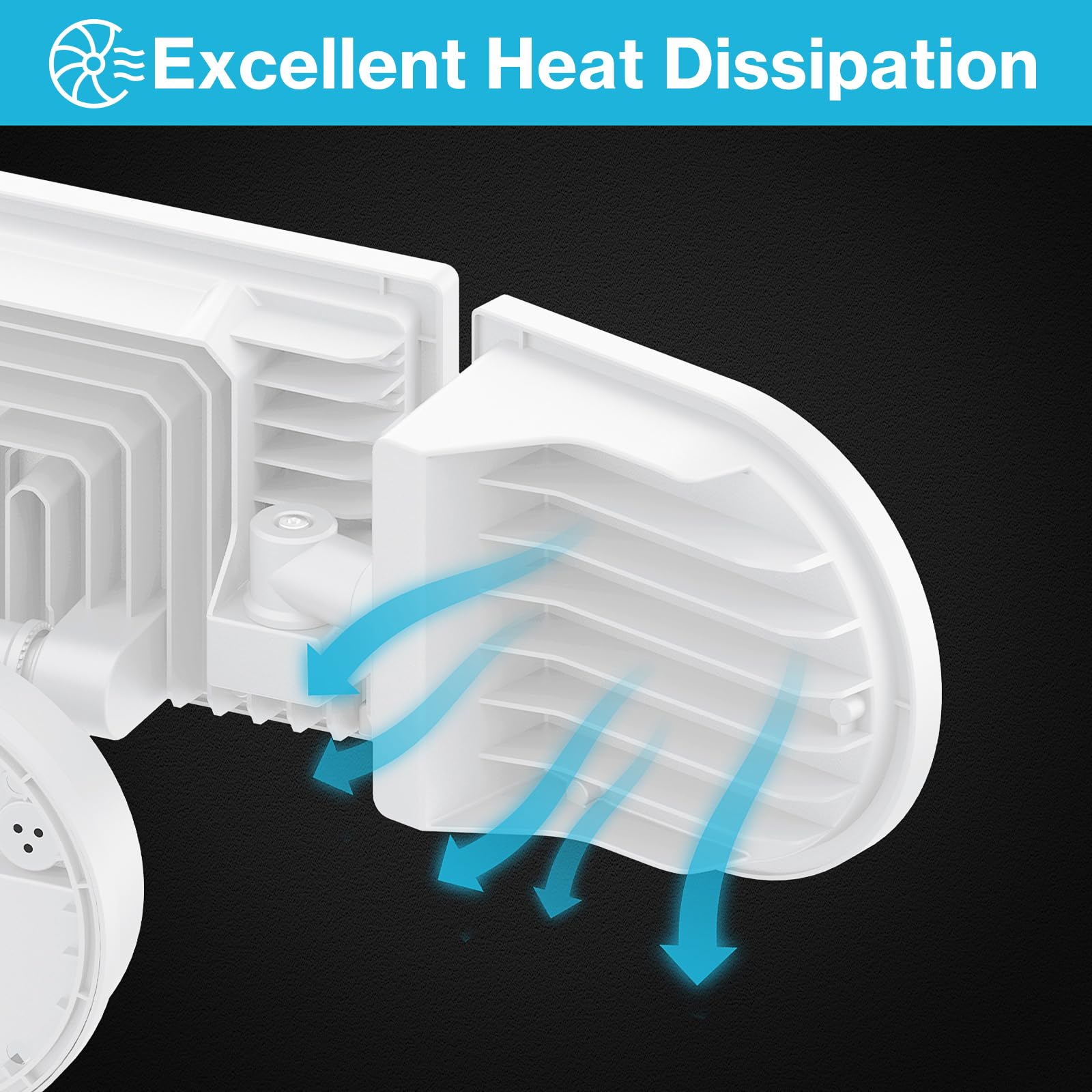 Easy wall-mount installation of Olafus flood light