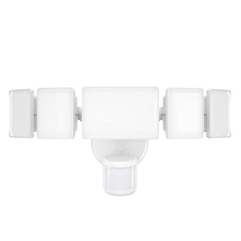 Olafus 130W motion sensor flood light provides wide coverage for yards and driveways