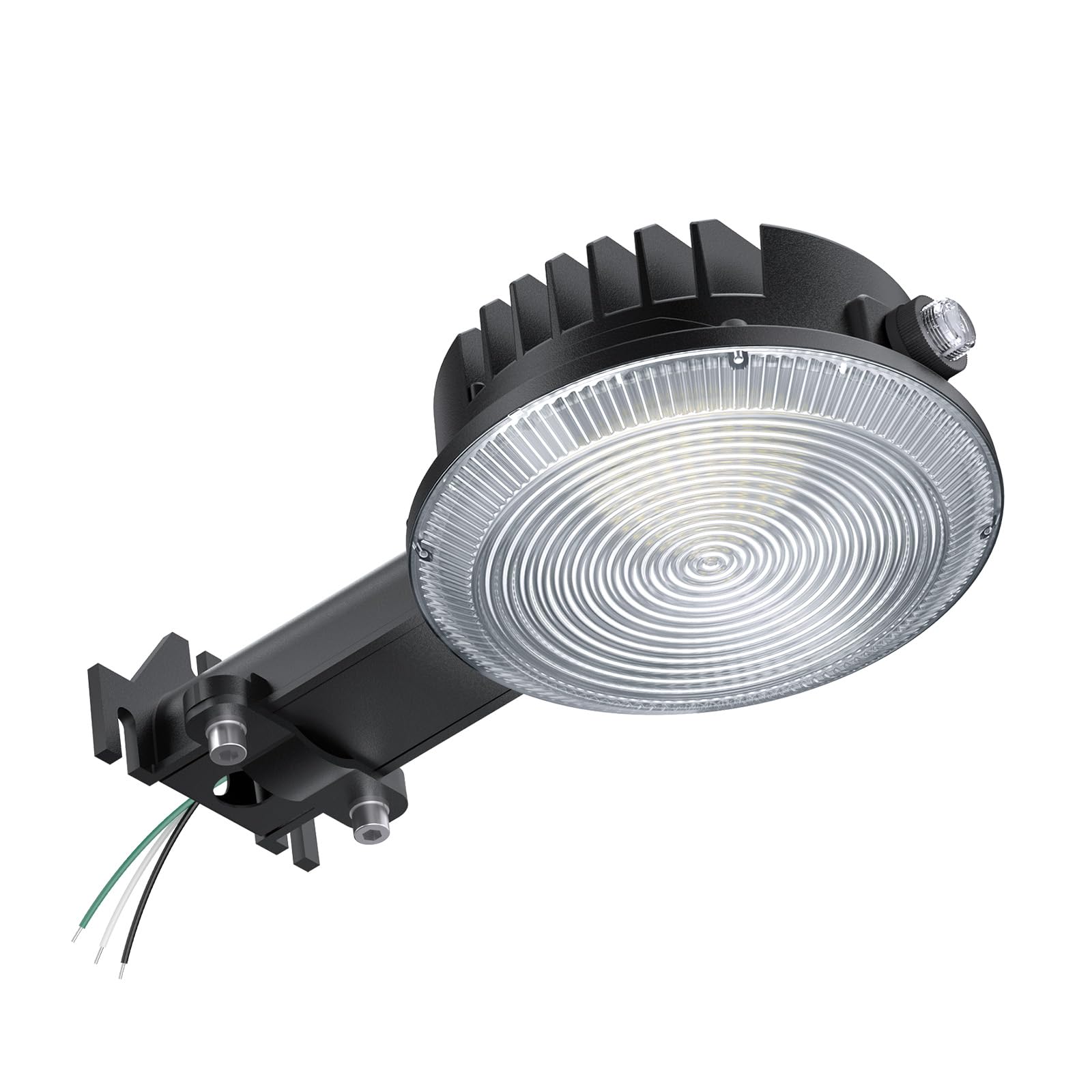 Olafus 170W LED barn light front view with bright, all-weather illumination for outdoor spaces.