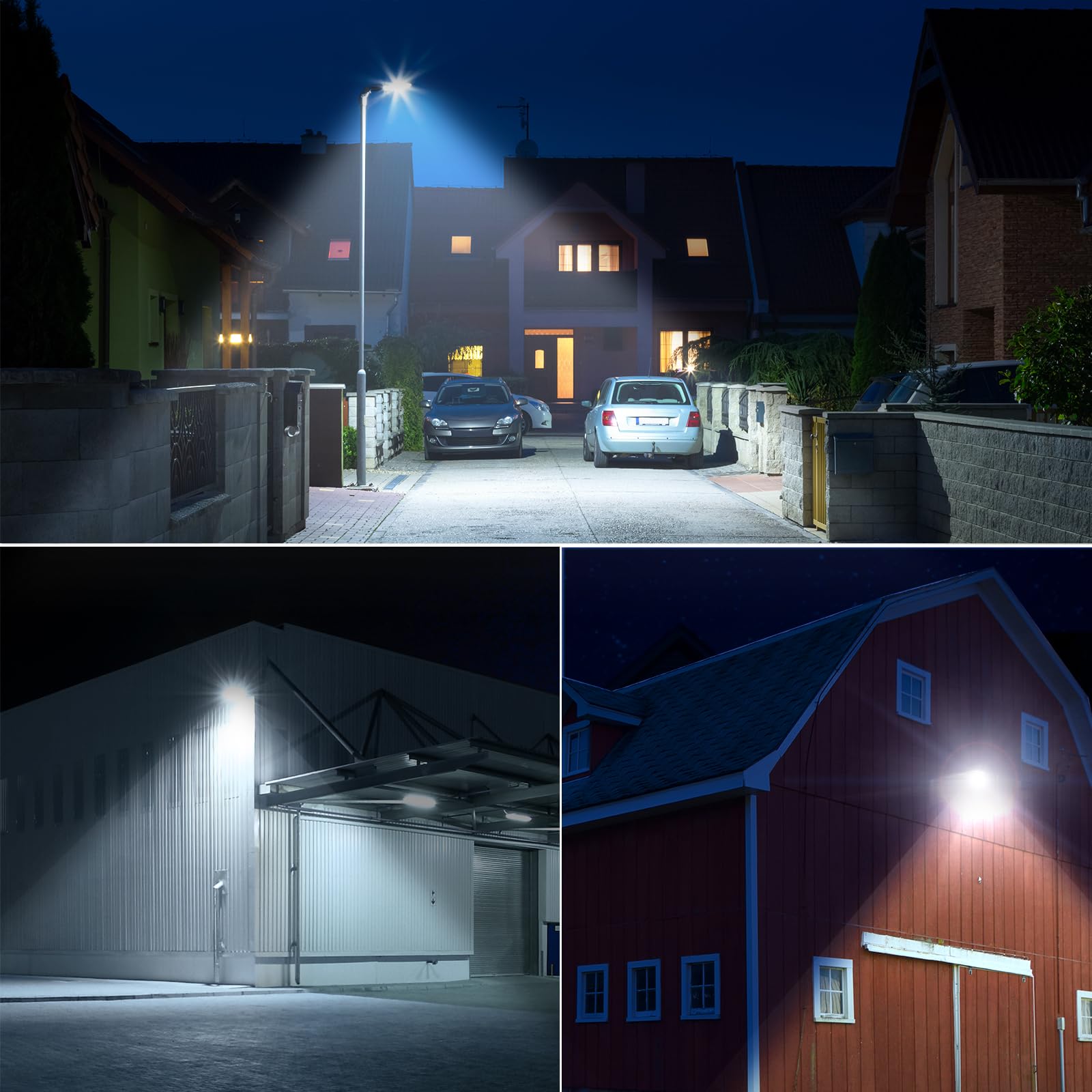 Olafus 170W barn light pole mount for versatile outdoor placement.