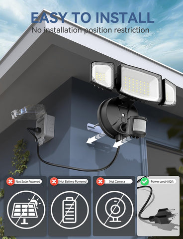Olafus outdoor light side profile showing sleek design