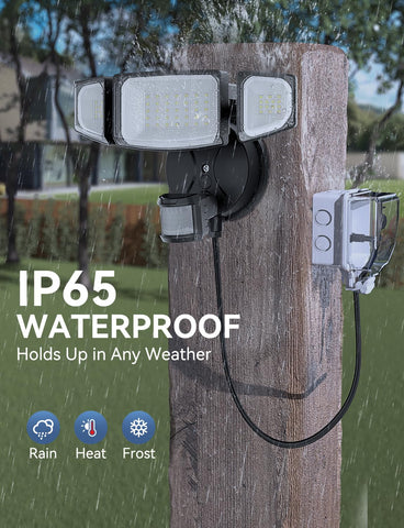 Weatherproof aluminum body of Olafus 50W withstands the elements