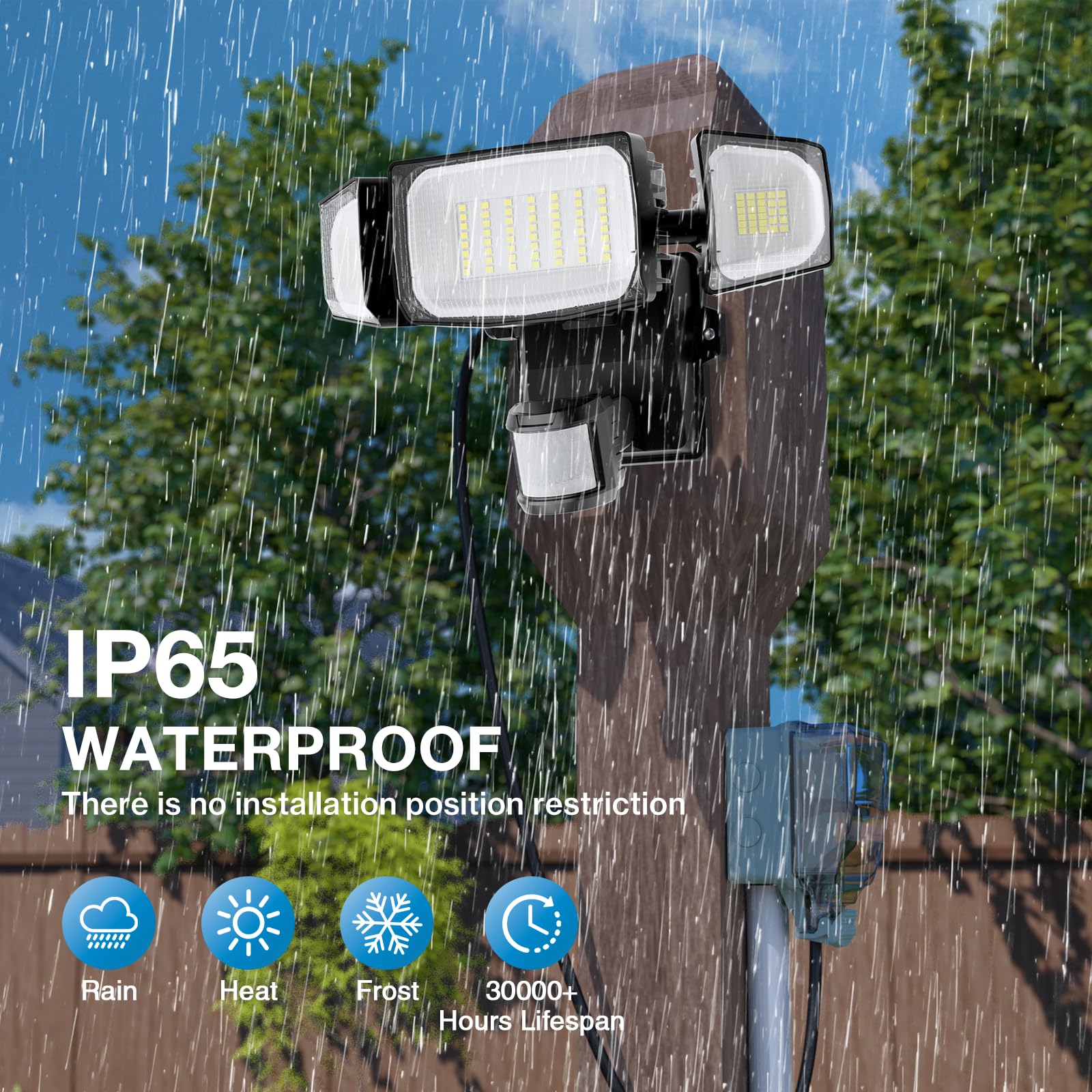 Olafus motion light shows 72 ft detection range for proactive safety