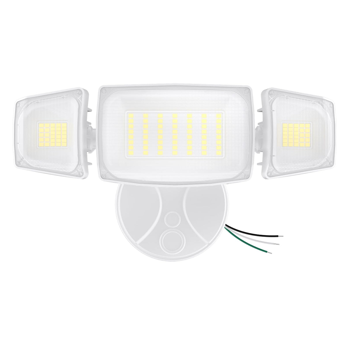 Olafus 80W flood light outdoor front view delivers wide, glare-free entry illumination.