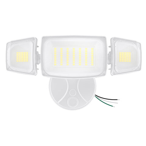 Olafus 80W flood light outdoor front view delivers wide, glare-free entry illumination.