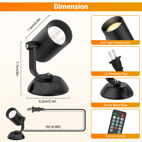 Olafus two-pack uplights for versatile room lighting solutions.