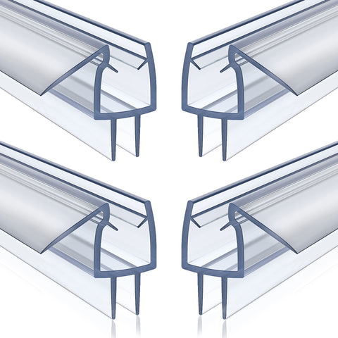 Olaismln frameless bottom seal on glass creates a water barrier.