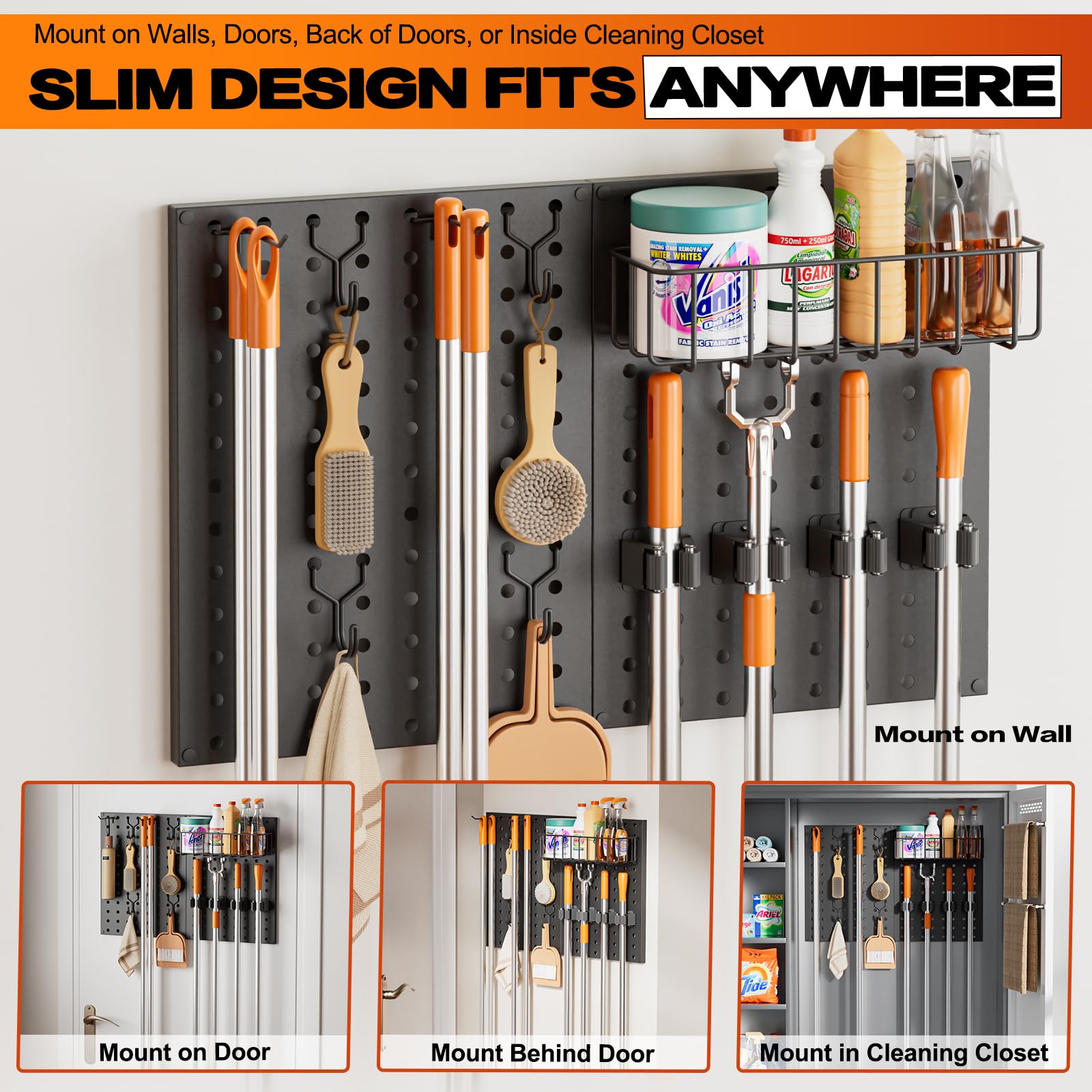 Olakee heavy duty metal pegboard for durable storage