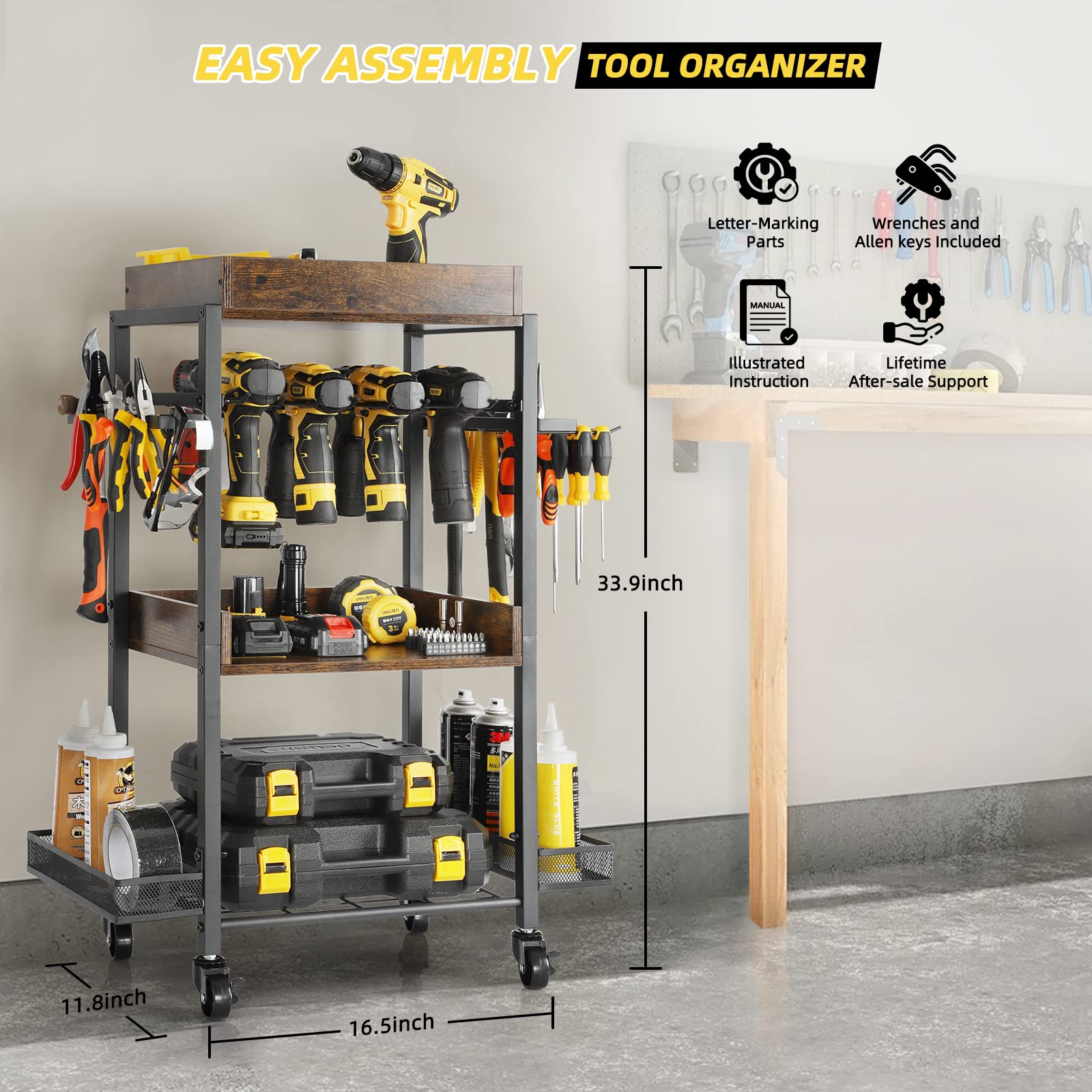 Olakee illustrated instruction guides help quick, hassle-free assembly.