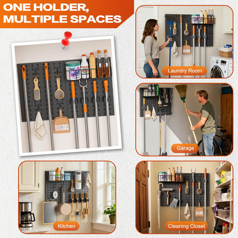 Olakee two piece pegboard panels fitting tight spaces