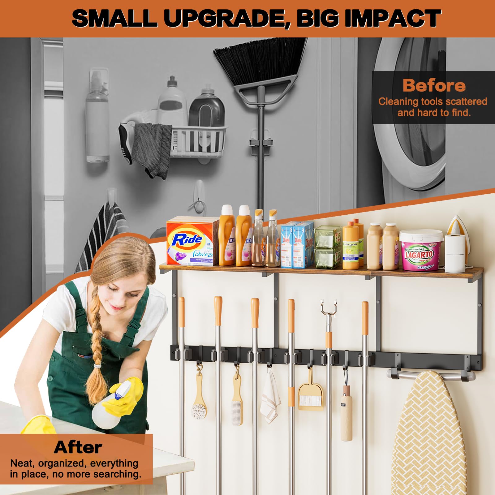 Olakee versatile home organization suits garage, kitchen, and apartment spaces