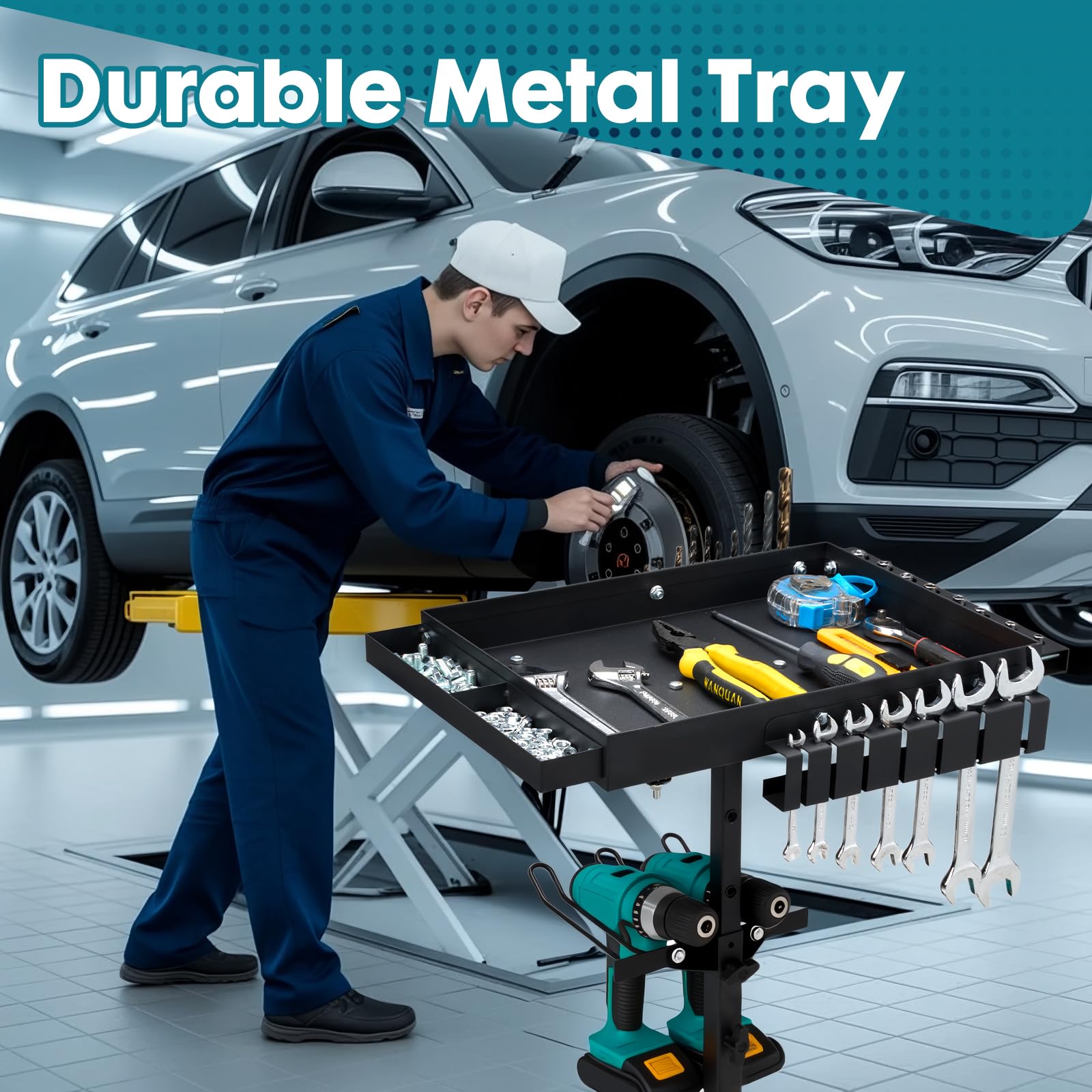 OLBRUS folding work table fits compactly in a car trunk