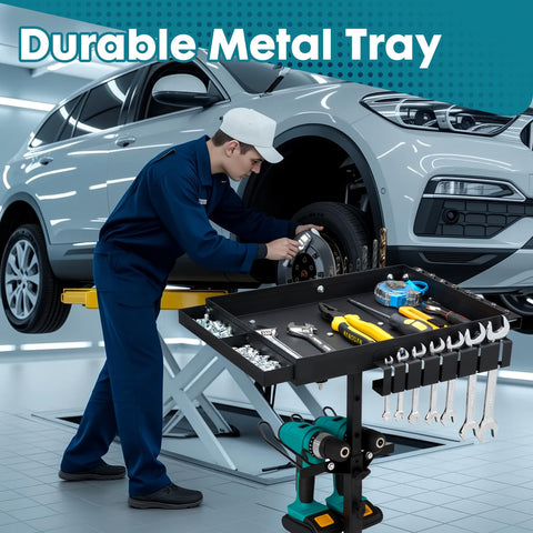 OLBRUS folding work table fits compactly in a car trunk