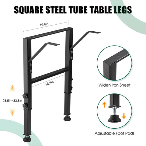 OLBRUS sturdy metal frame supports up to 1,000 pounds for heavy tasks.